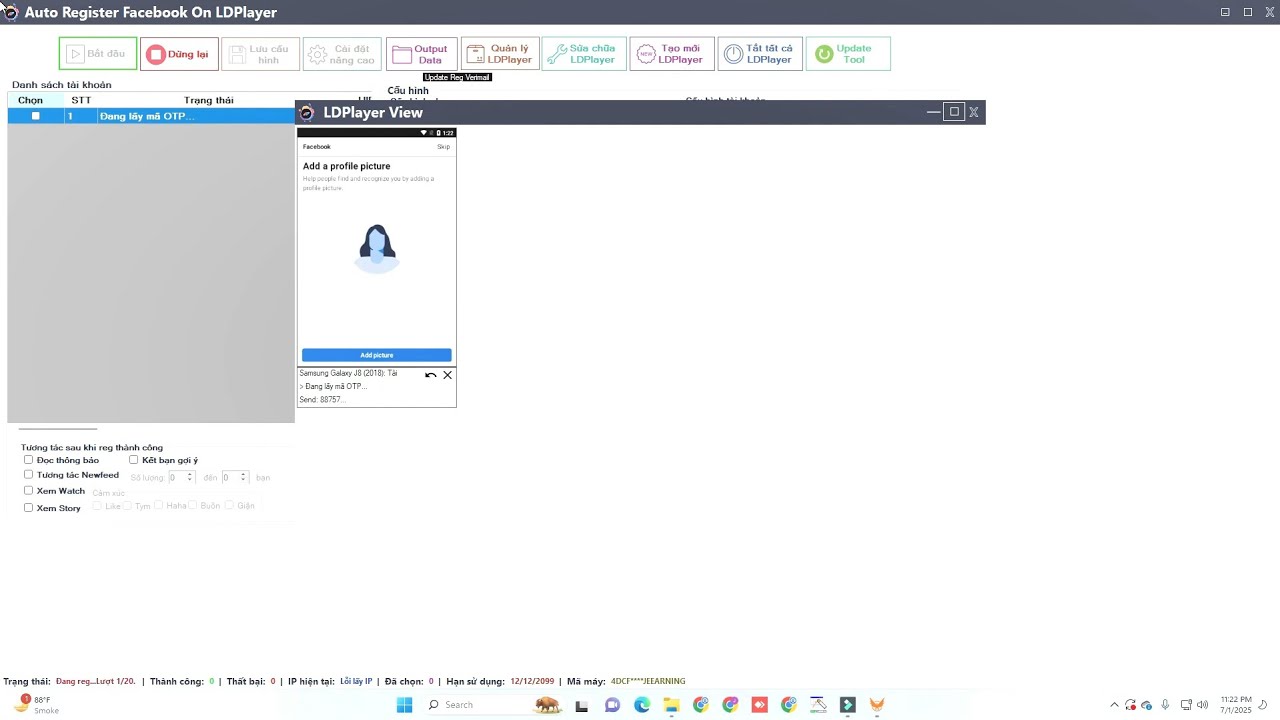Facebook Account Creation Software On Emulator LDPlayer ll Facebook Auto Account Create Software