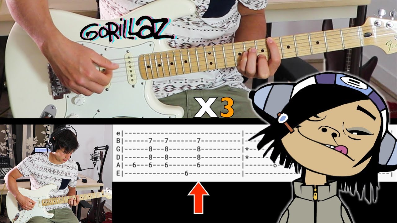CLINT EASTWOOD (Gorillaz) Guitar Tutorial + Tab