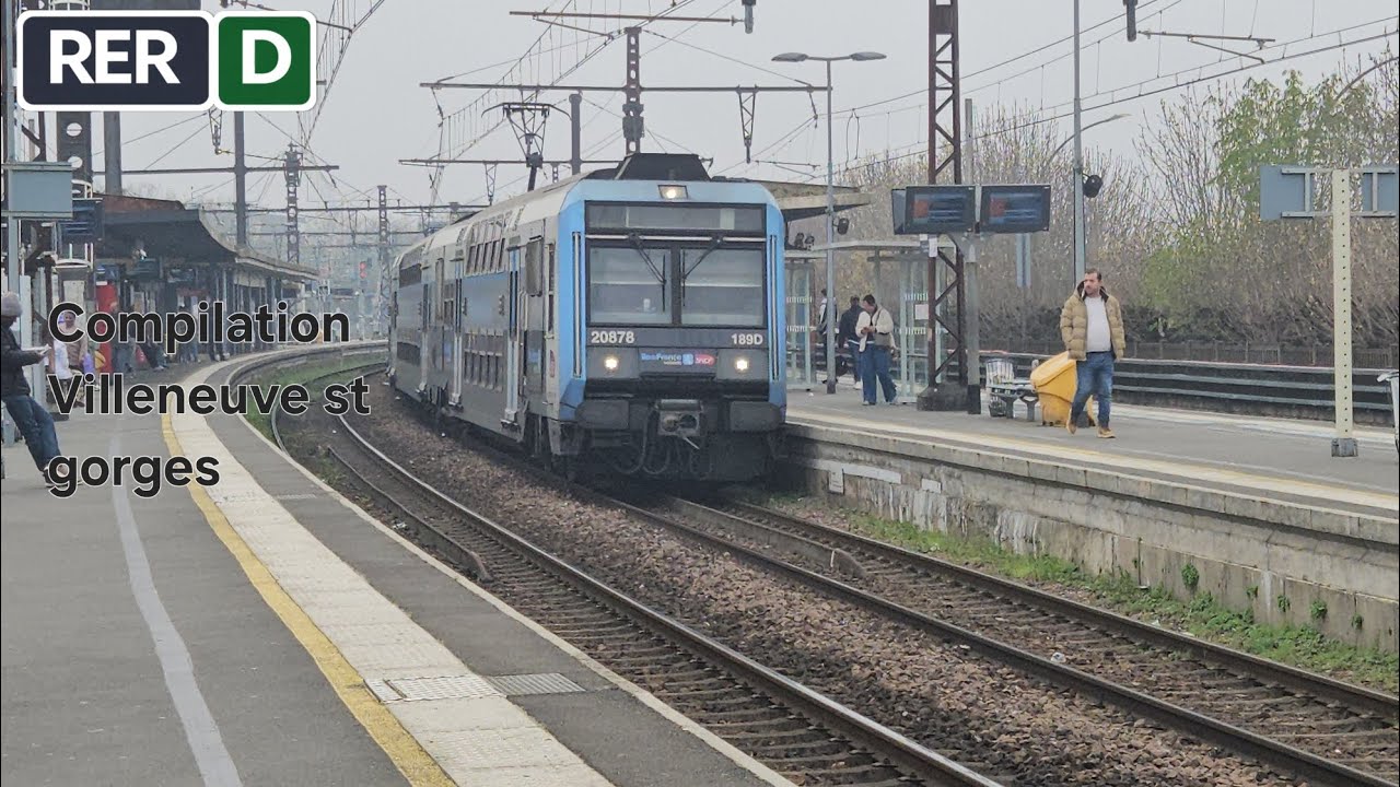 Compilation de train Villeneuve Saint gorges 
