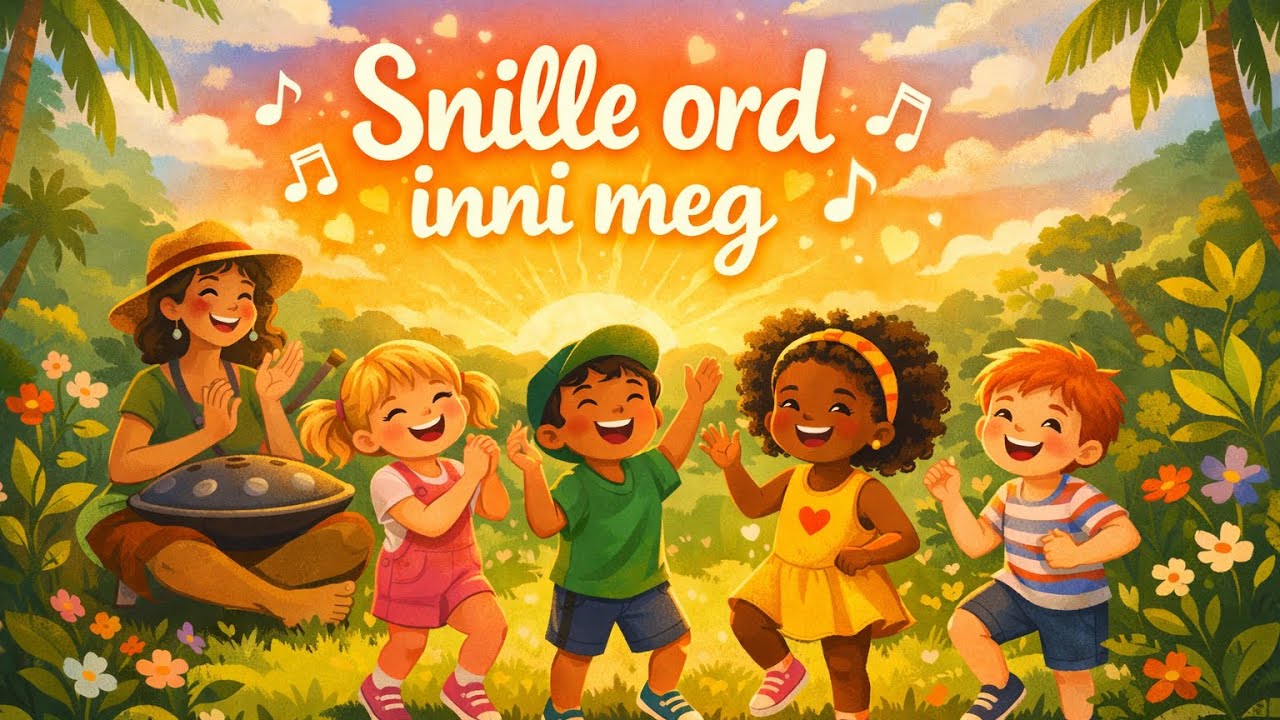 Snille ord inni meg❤️ | Barnesang om selvfølelse, affirmasjoner og trygghet 