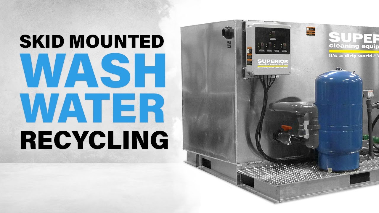 SCE BIO Skid Mounted Biological Wash Water Recycling System Walkaround