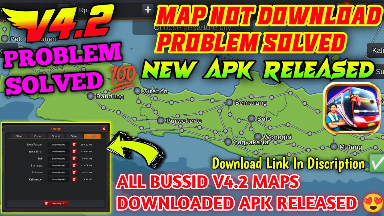 Map Download Problem Solved in Bussid V4.2 In Kannada 💯 Map Not Download Problem In Bussidb Game