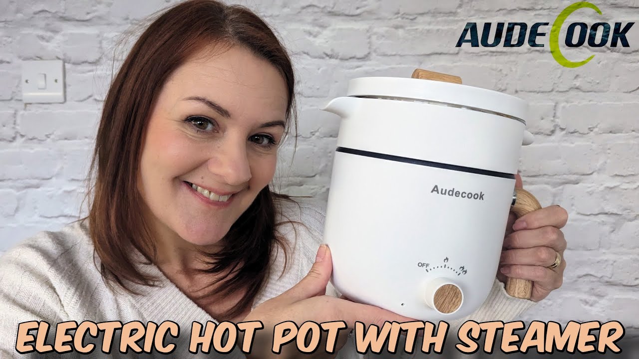Audecook Electric Hot Pot with Steamer
