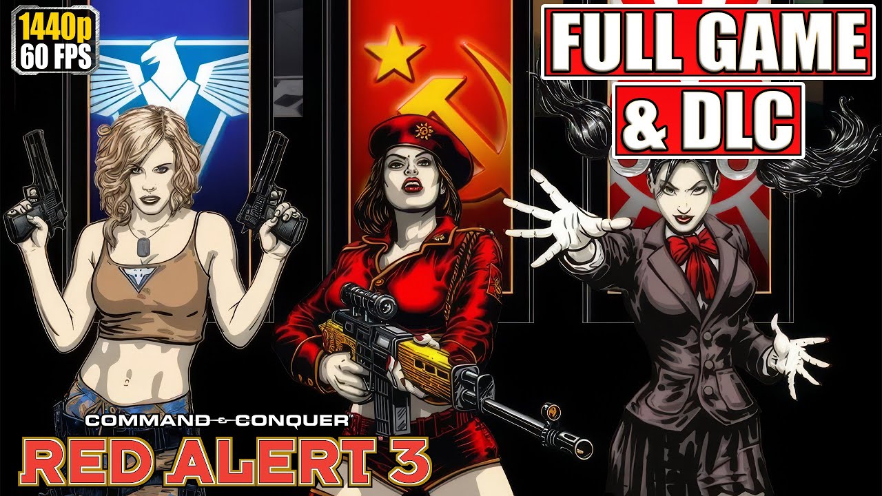 Red Alert 3 Full Gameplay Walkthrough [&Uprising DLC - 2K PC Longplay Playthrough] No Commentary