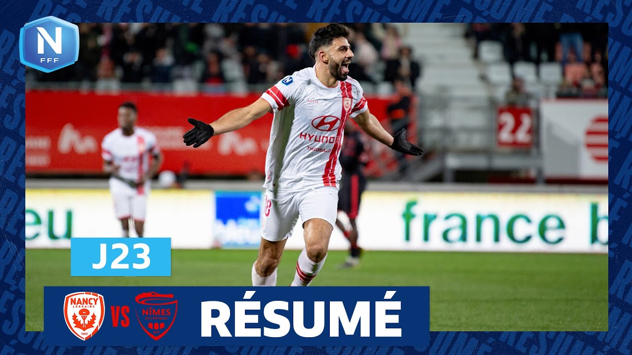 J23 I AS Nancy Lorraine - Nîmes Olympique (3-1), le résumé I National FFF 2023-2024