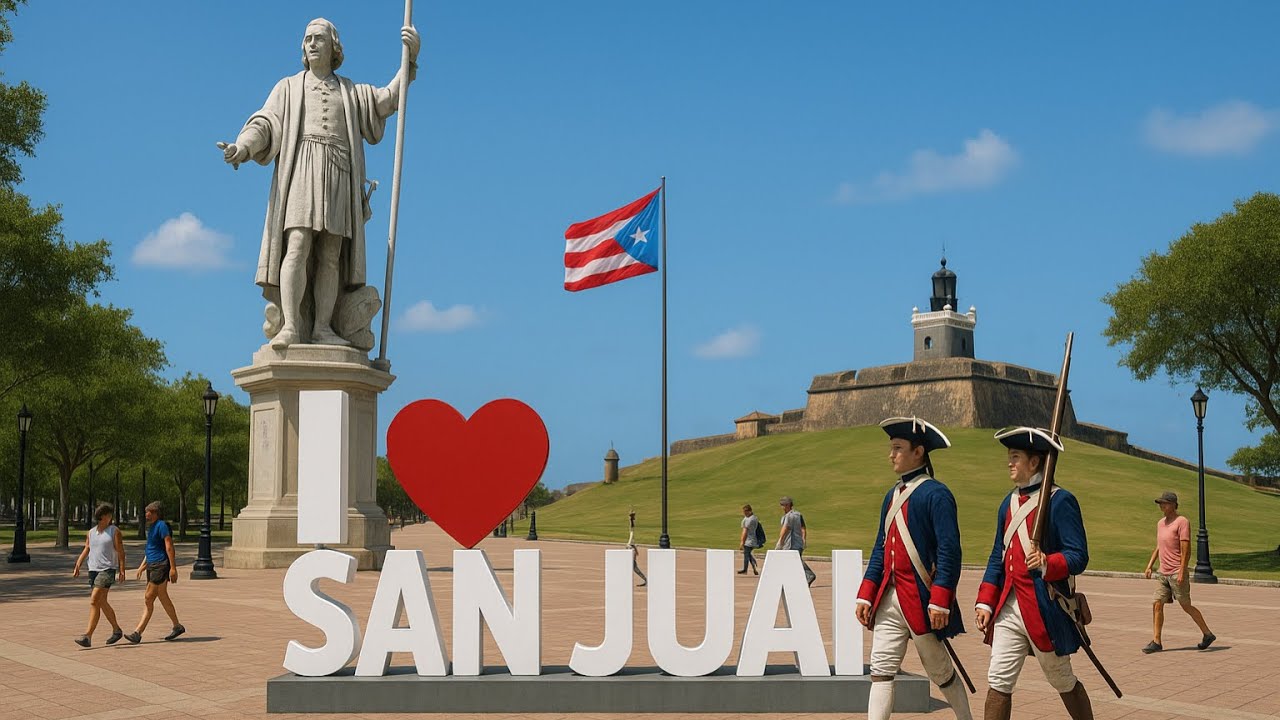 Visité las 5 Plazas Más IMPORTANTES del Viejo San Juan 🇵🇷