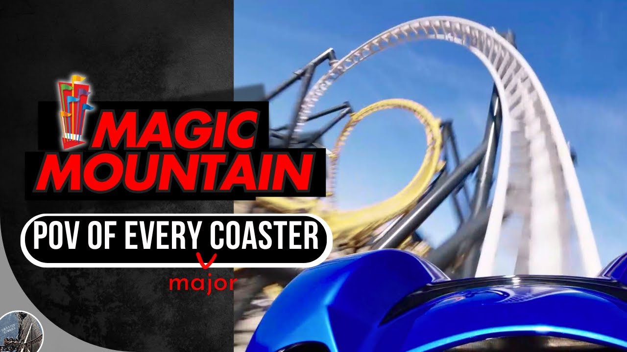 Every Magic Mountain Roller Coaster POV! Full Ride Experience & Stats