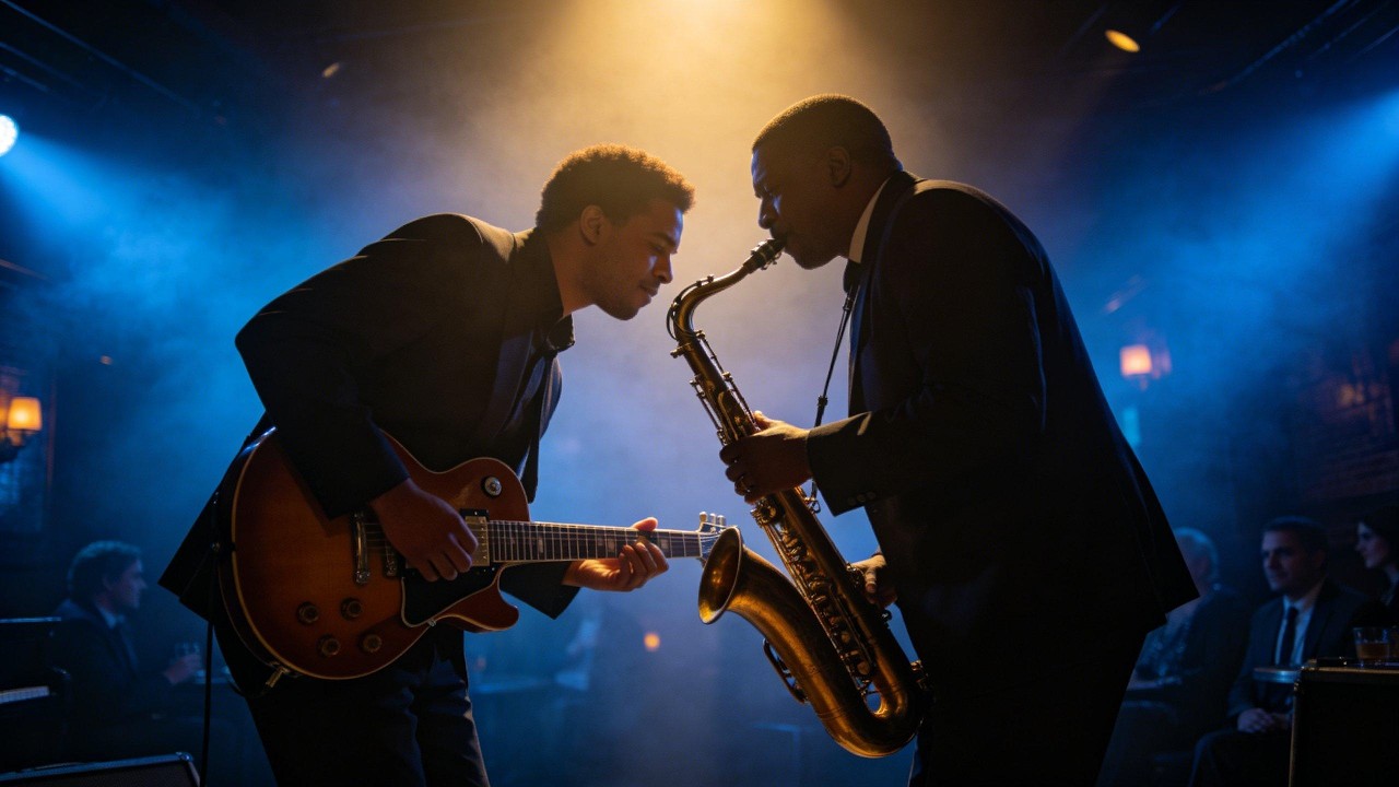 Blues Groove Session — Guitar & Tenor Sax