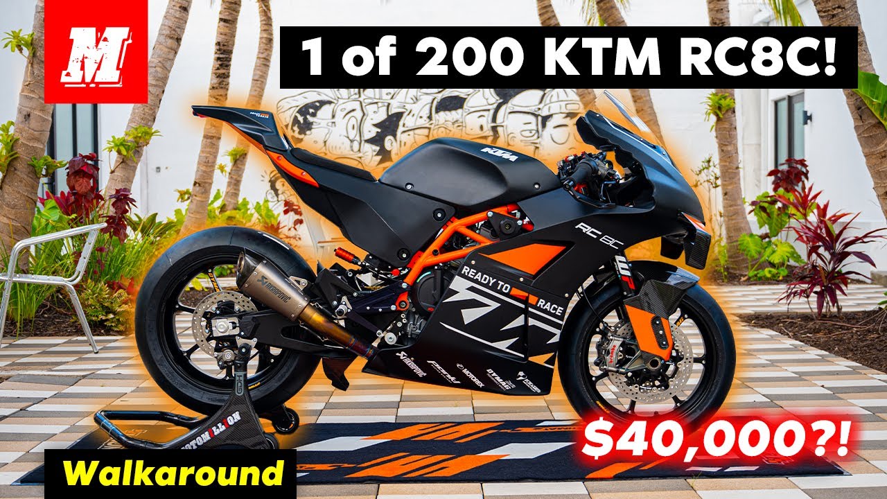 KTM RC 8C Walkaround 2023 года | Трековый мотоцикл за 40 000 долларов! | Motomillion
