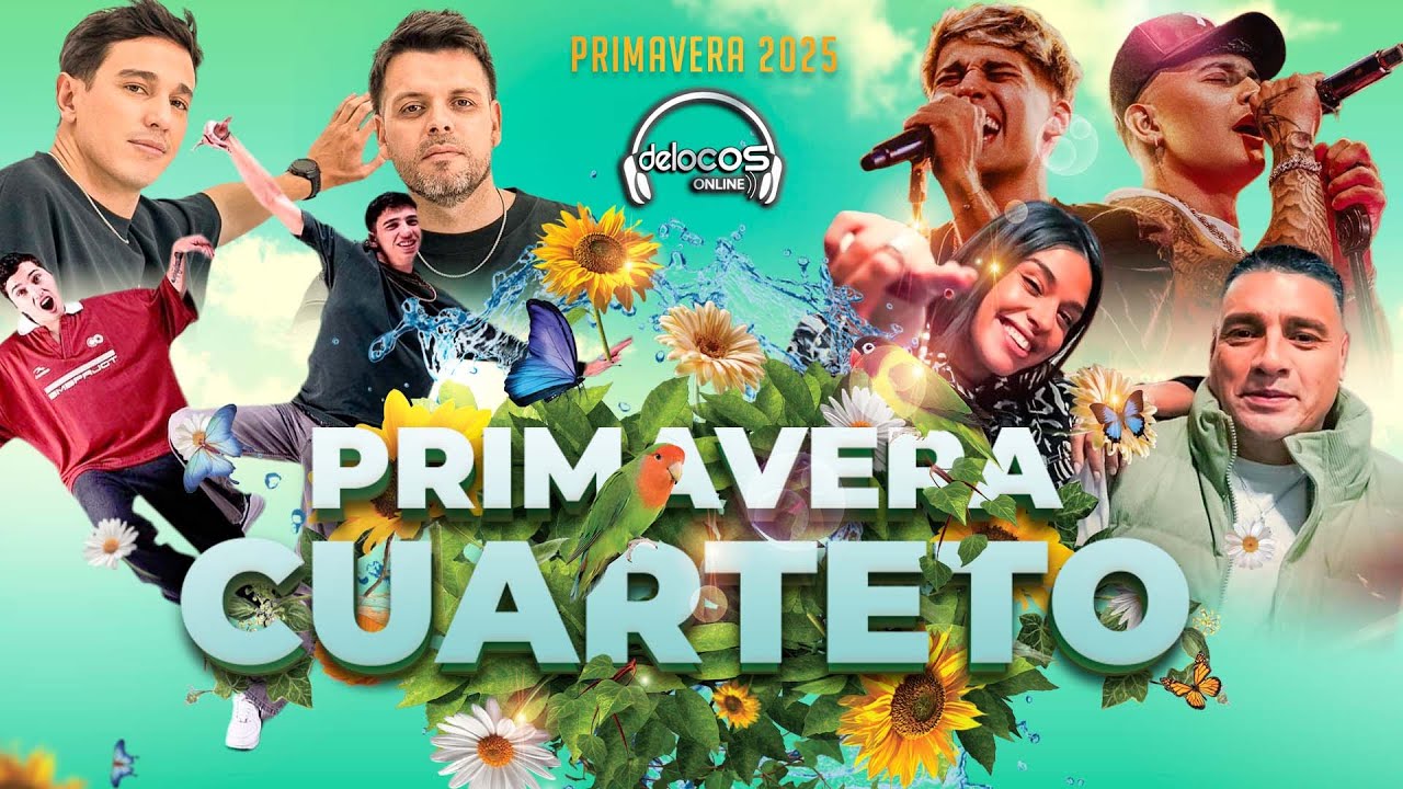 Enganchados Primavera 2025 ♥️🪗🌸🌺🌹🌼#Cuarteto 🎹​ | De Locos Online