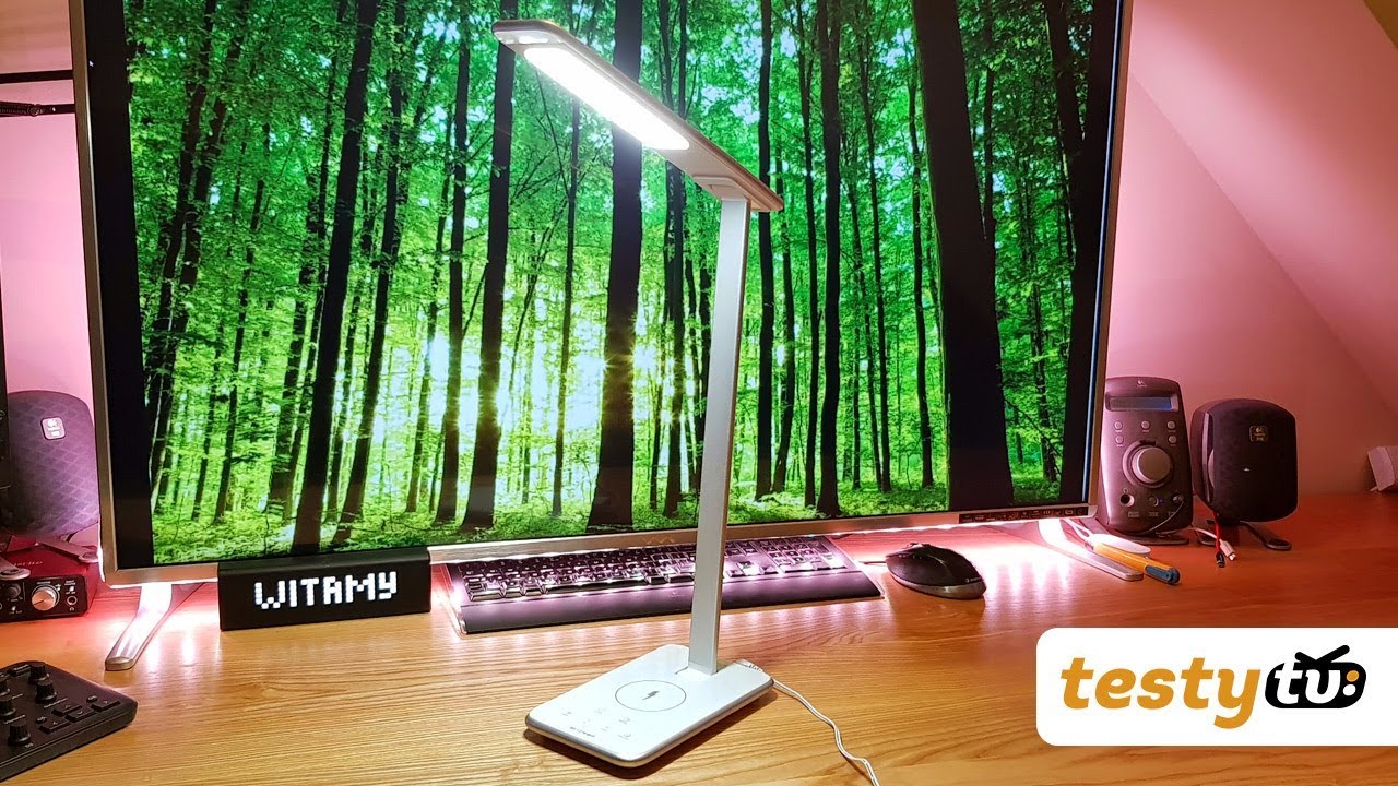 Lampka LED BlitzWolf&reg; BW-LT7 z ładowarką indukcyjną Qi Wireless