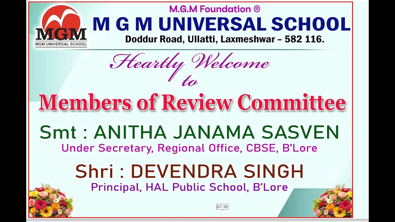 CBSE Inspection MGM Universal School Laxmeshwar