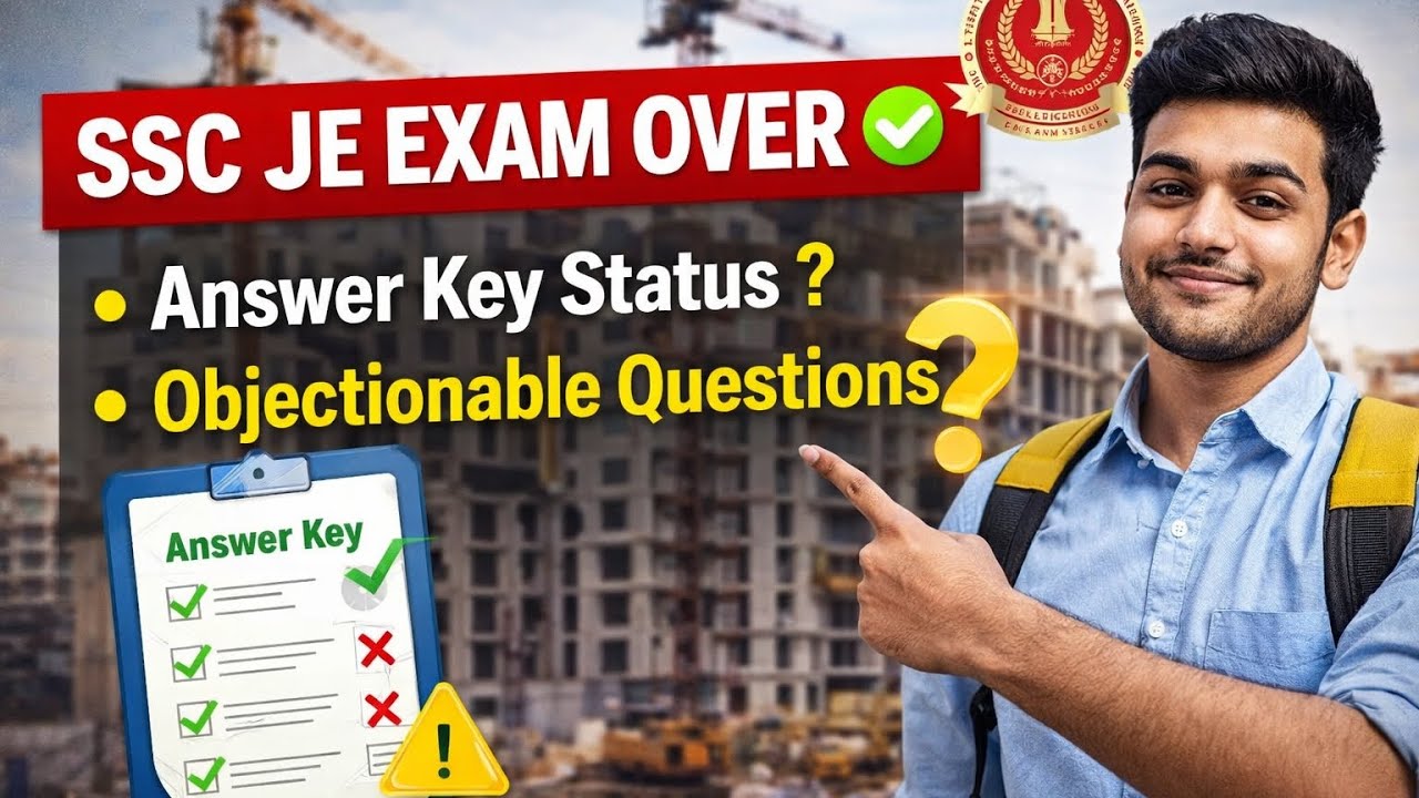 Ssc je Answerkey soon ?  exam overview... What next ? #ssc  #sscje #rrb je #civil 