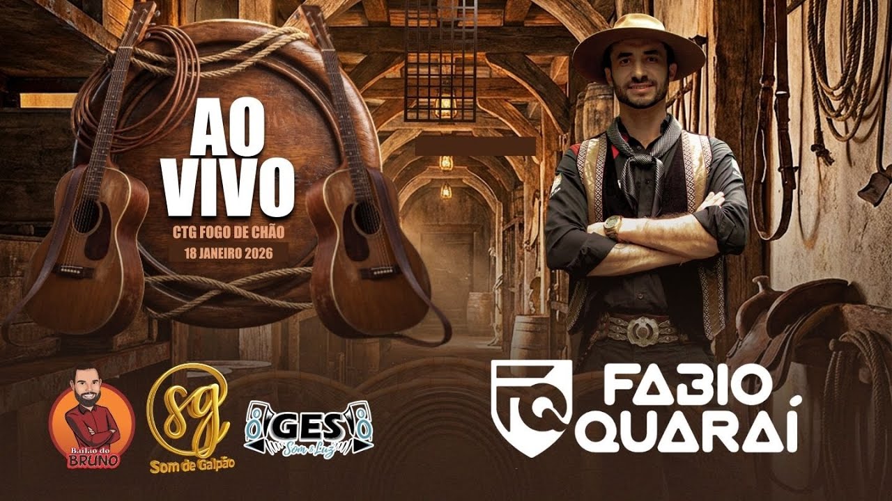 FABIO QUARAÍ   BAILE AO VIVO NO CTG FOGO DE CHÃO