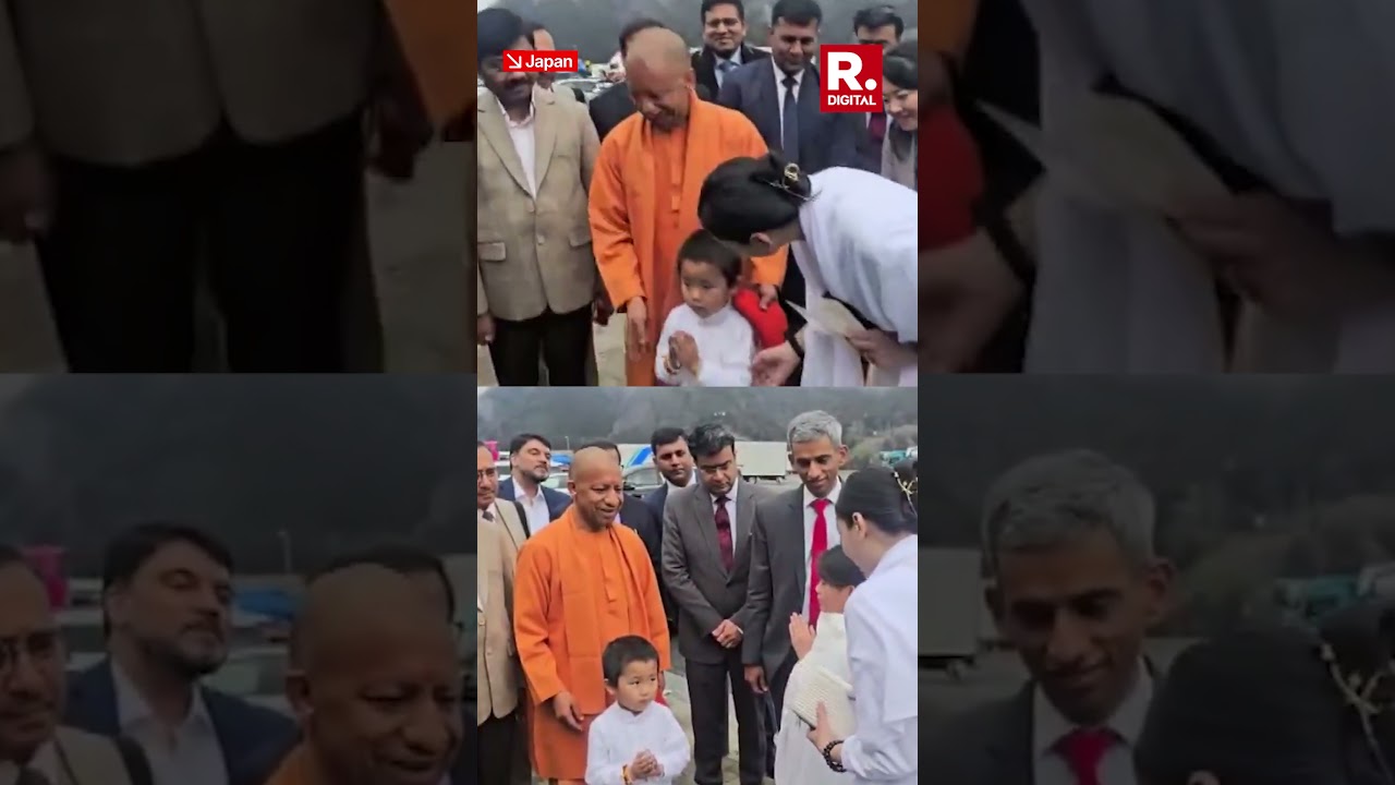Heartwarming Moment: Indian-Origin Child Touches CM Yogi&rsquo;s Feet, Chants Shlokas in Japan