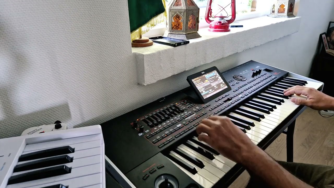 Hamid Roashan - میروی از من و لبریز فغانم چه کنم - merawi az Mano labriz - instrumental Korg pa4x