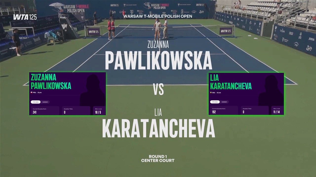 (WC) Zusanna Pawlikowska (POL) vs (Q) Lia Karatancheva (BUL)  -  Game, Set, Match