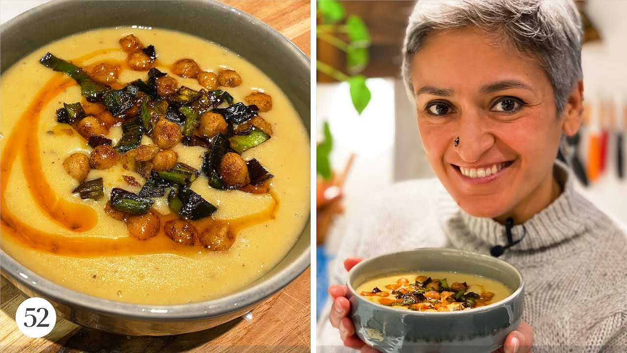 Chetna Makes Creamy Potato, Leek, & Chickpea Soup | In The Kitchen With