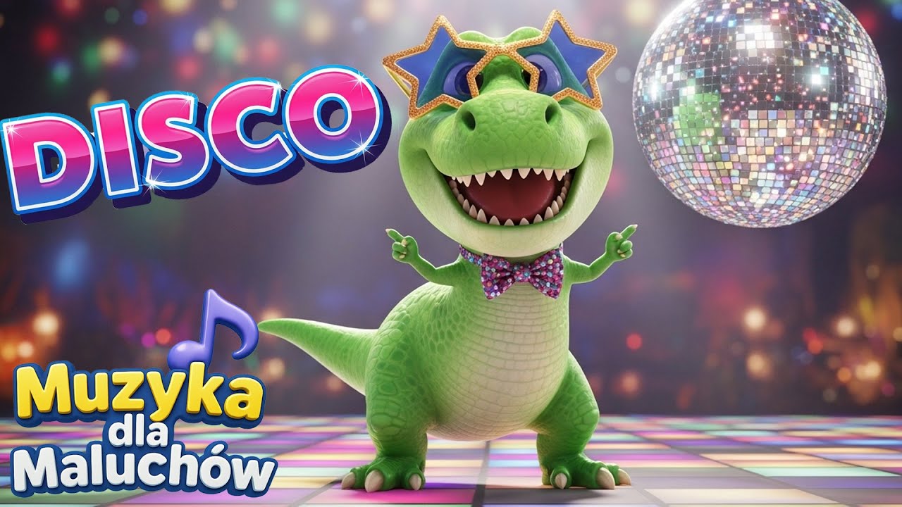Disco Dino 🦖 | Piosenka o Tańczącym Dinozaurze🕺 | Muzyka dla Maluch&oacute;w 🎶