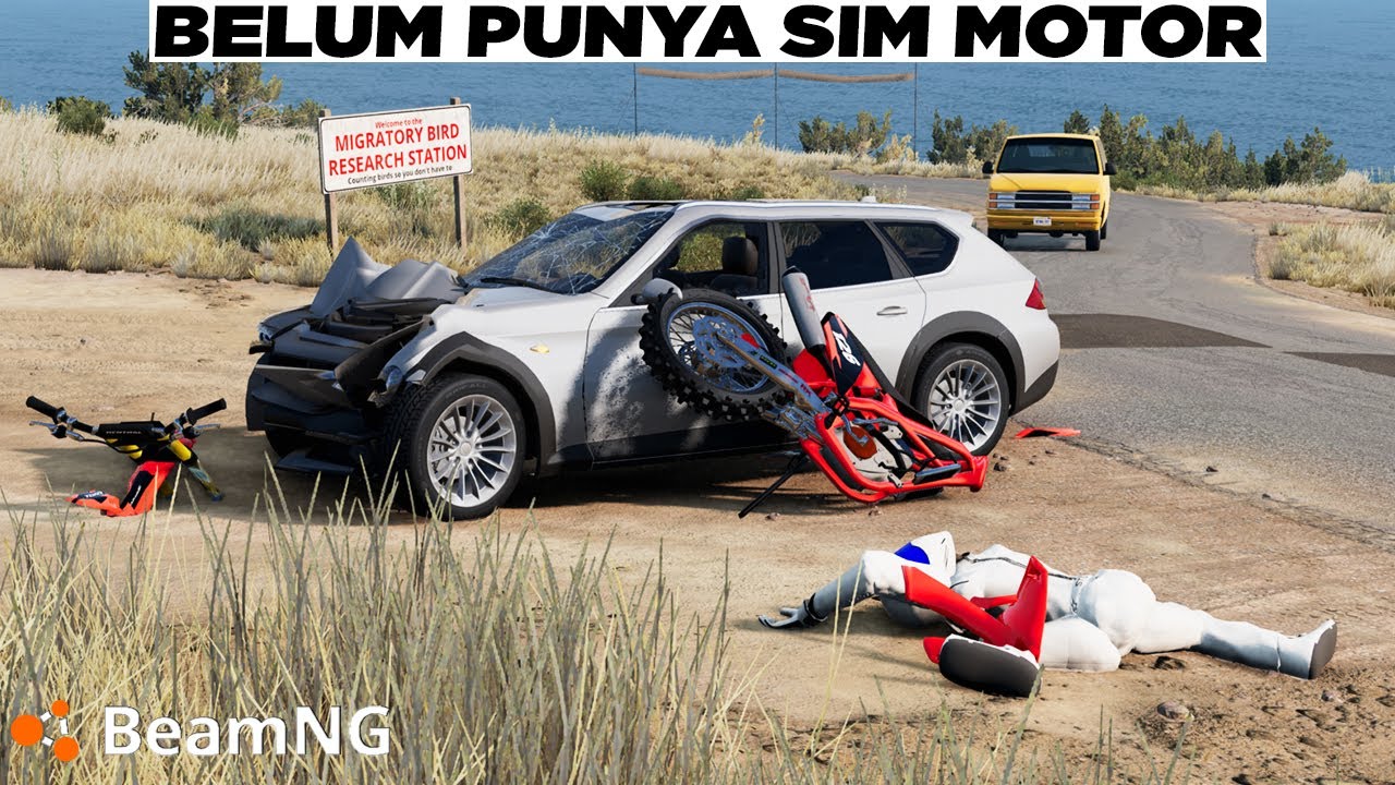 Kaya Liat Anak Kecil Bawa Motor Cross Bjir 😅😅 BeamNG Drive Gameplay Indonesia