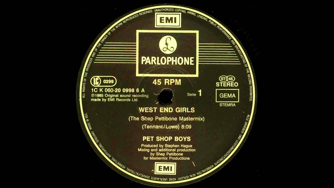 Pet Shop Boys ‎– West End Girls (The Shep Pettibone Mastermix)