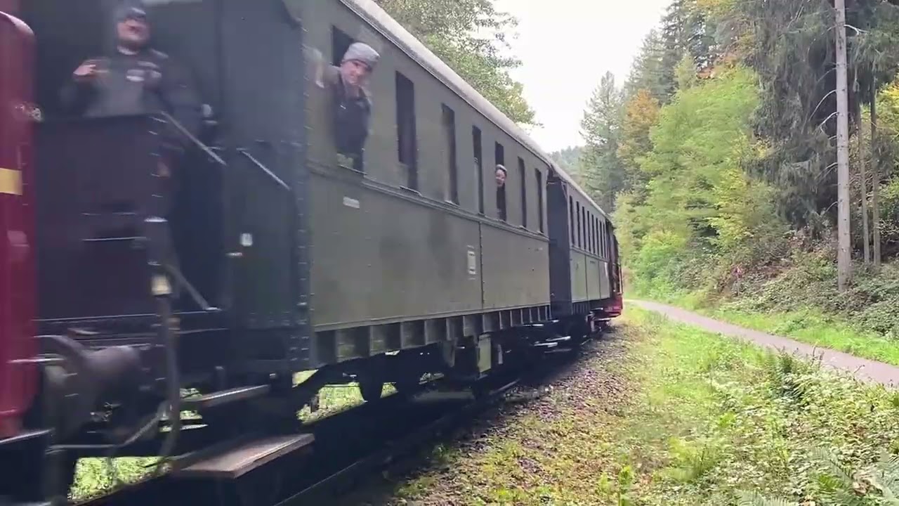 Köf / V20 im Regelbetrieb unterwegs im Dahner Felsenland am 14.10.2025
