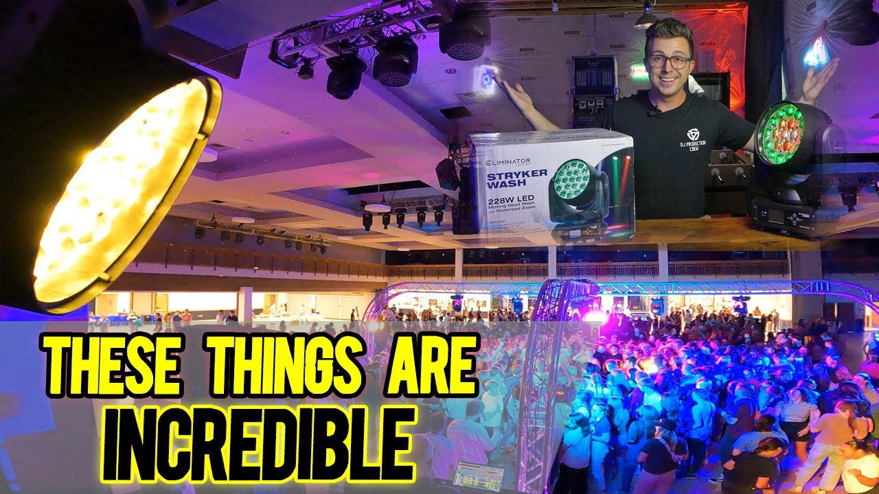 Eliminator Lighting Stryker Wash FIRST LOOK | Real Event Test With 1000+ People!