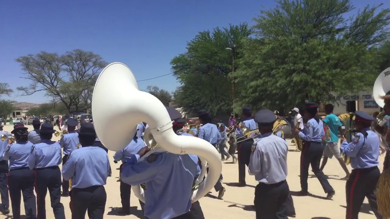 Damara Gaob Fees in okombahe,11 Nov 2017 with Namibian police and Prison band