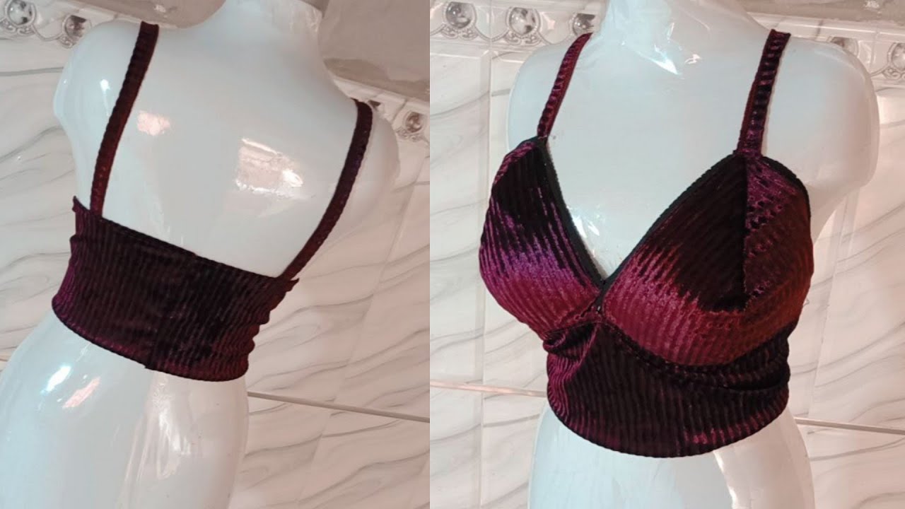 خياطة الملابس الداخليه بالقطيفة  بقصة واحدة  سوف تدهشك النتيجة / بدون باترون / underwear