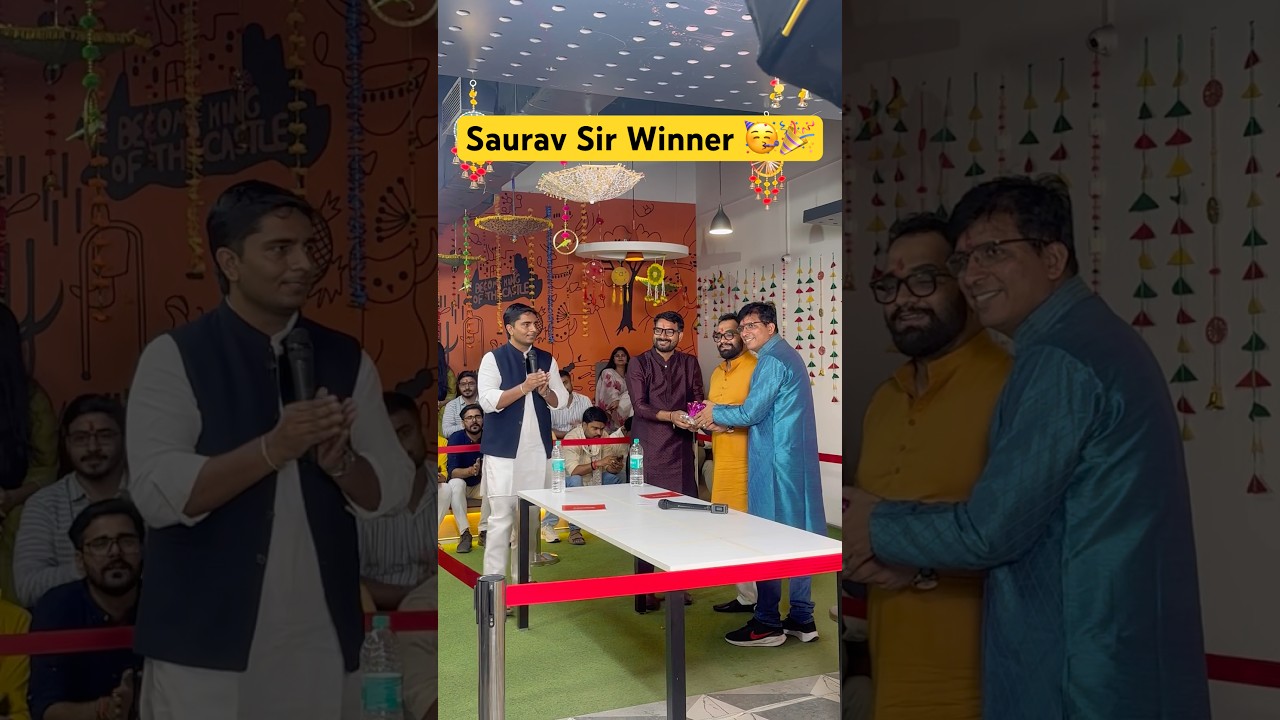 Saurav Sir Winner 🥳🎉