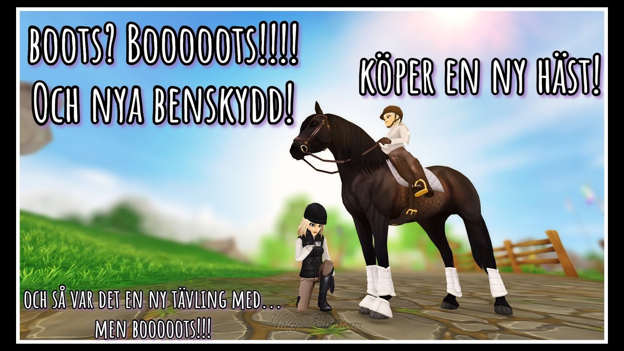 BOOTS!!!! Äntligen är de här! Köper en ny häst och vi testar den nya tävlingen!
