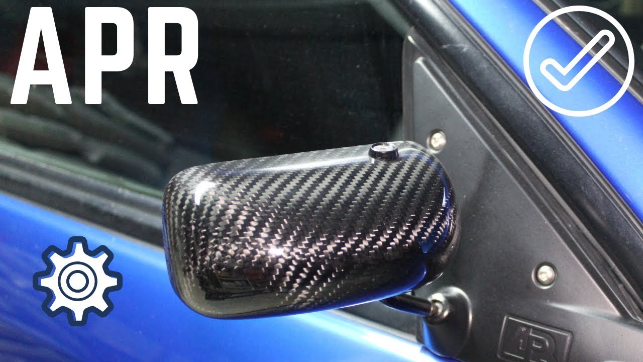 APR Formula GT3 Carbon Fiber Mirrors for 2004-2007 WRX STi Impreza Install