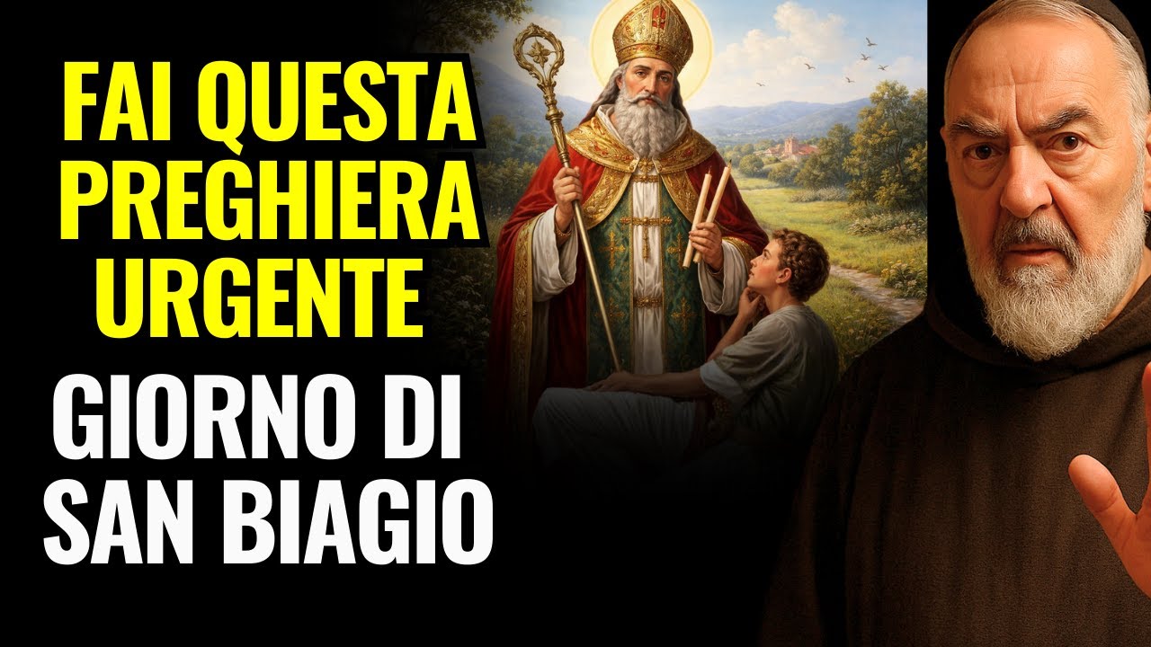 PADRE PIO HA RIVELATO: GIORNO DI SAN BIAGIO: LA PREGHIERA URGENTE CONTRO LE MALATTIE DELLA GOLA