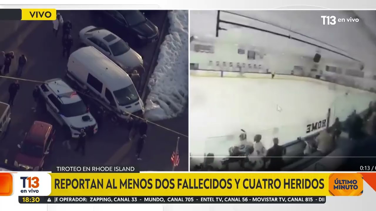 Reportan tiroteo en un estadio de hockey sobre hielo en Estados Unidos