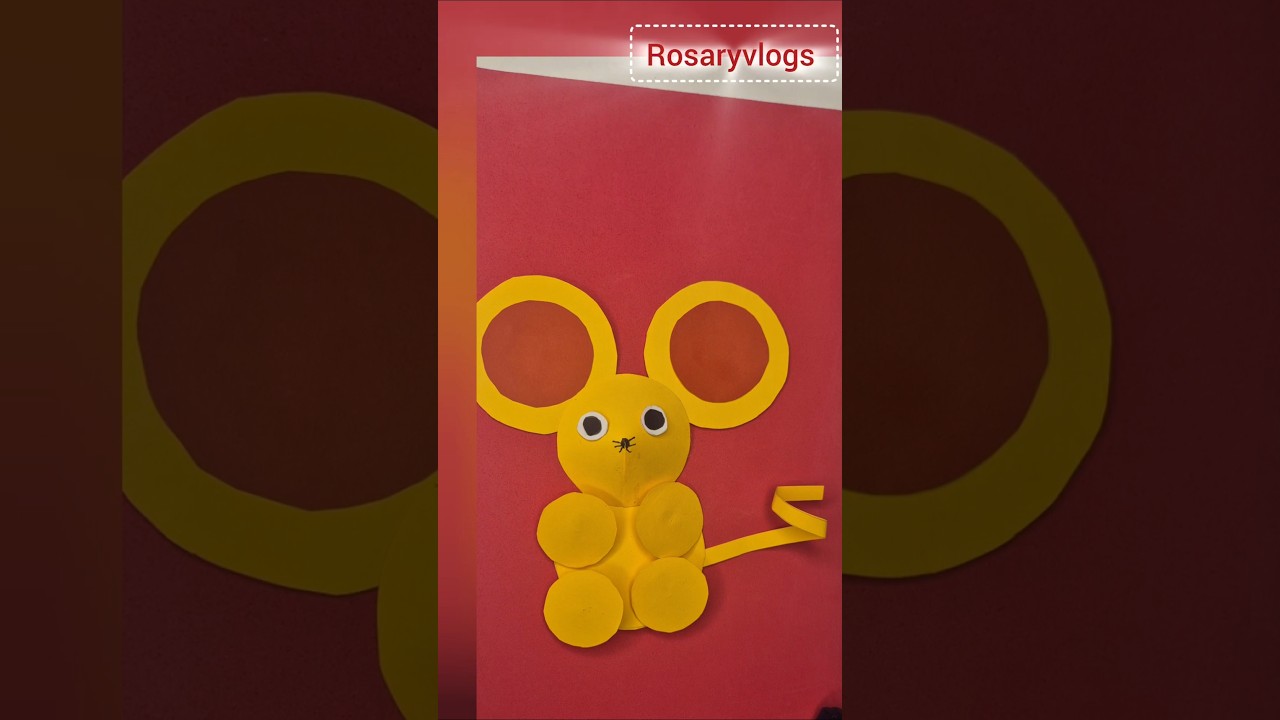 Pop Out Mouse 🐁 Diy ideas  #Rosaryvlogs