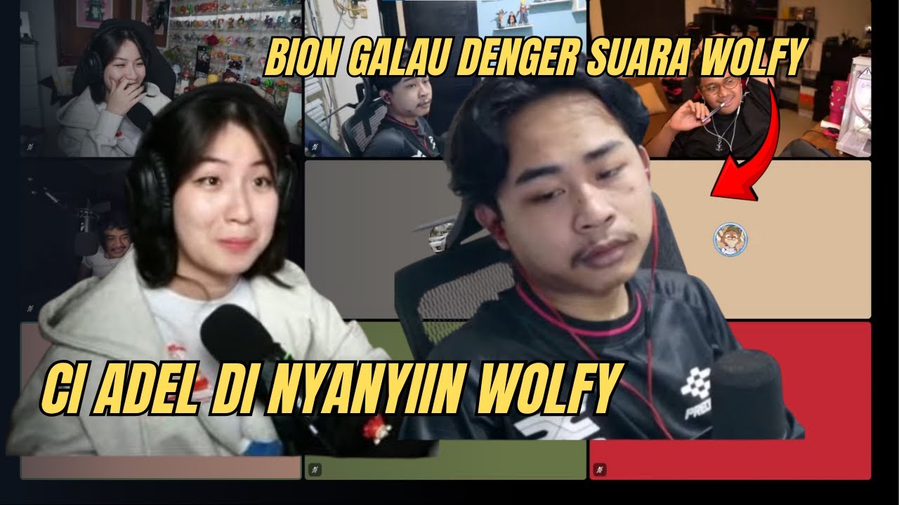 CI ADEL DI NYANYIIN WOLFY!? BION DIBIKIN GALAU #nastasiaadeline #wolfy