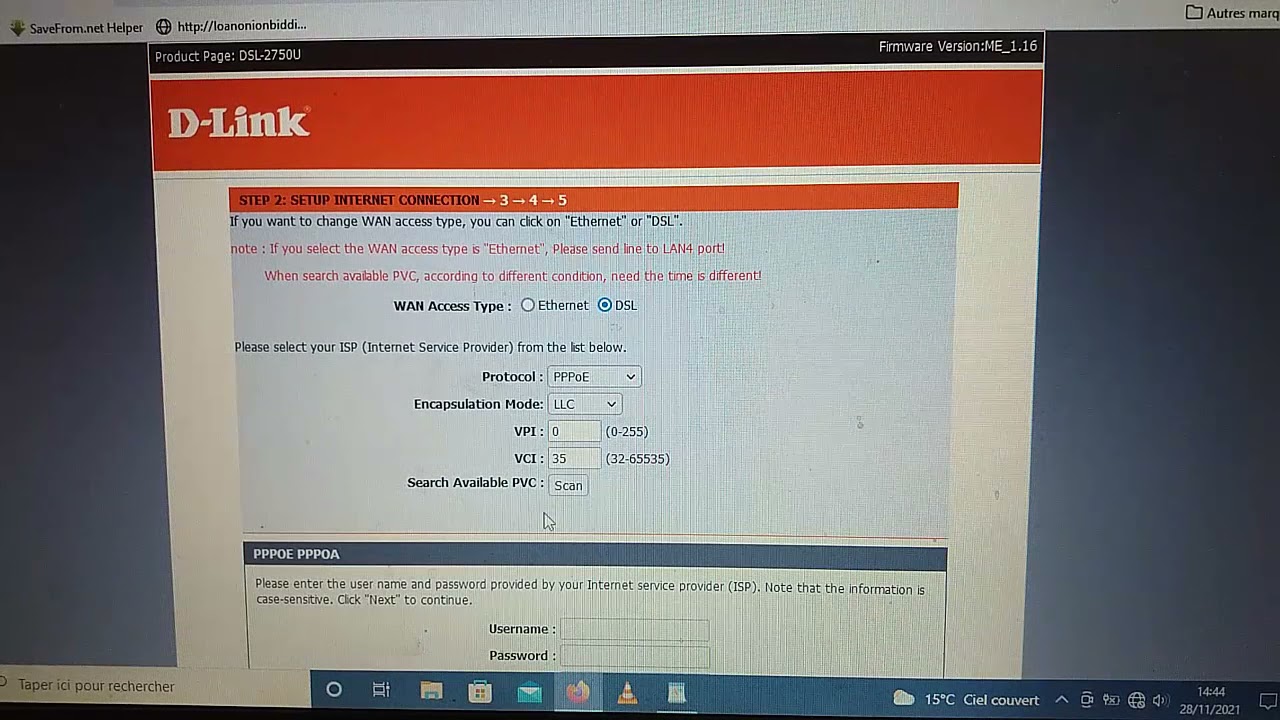 Configuration Wifi D LINK DSL 2750U MarocTelecom طريقة فورمات الروترضبط إعدادات روتر