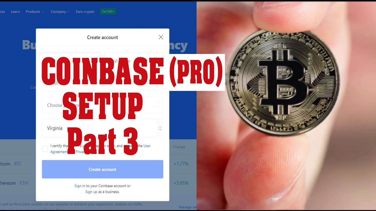 How To Setup Coinbase Pro With Bank Account from Coinbase and Buy Crypto Currency - Part 3