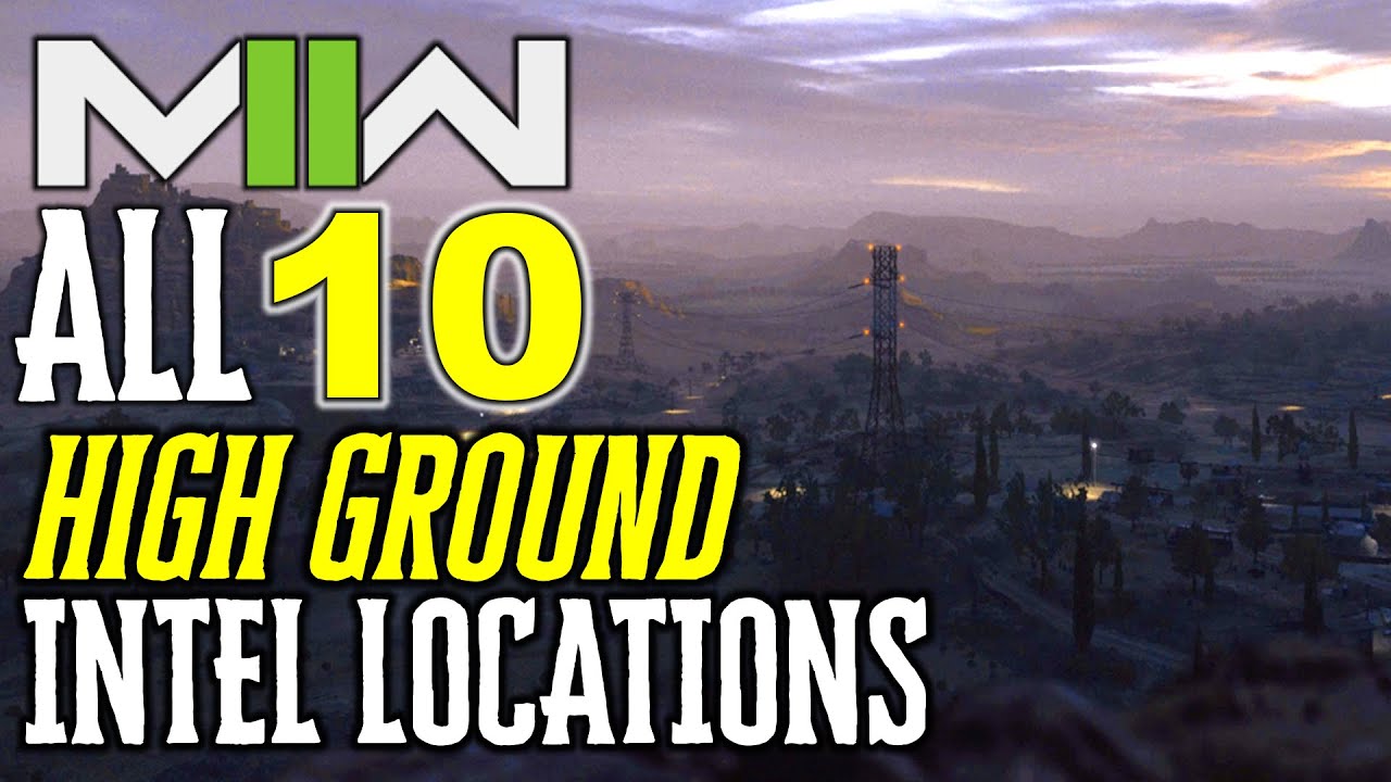 Modern Warfare 2 HIGH GROUND: ALL INTEL LOCATIONS (Modern Warfare 2 Intel Locations Spec Ops)