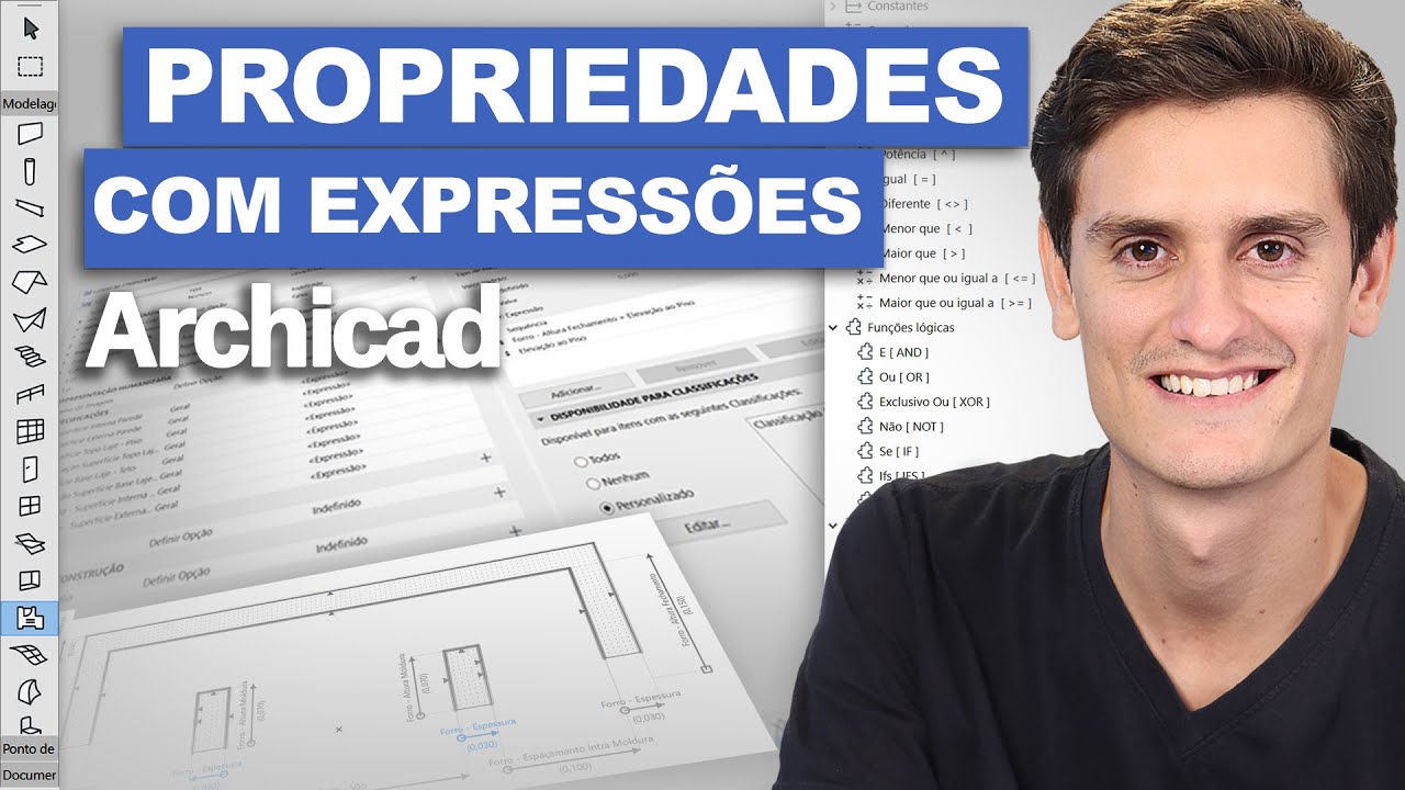 Propriedades com expressões a partir de modificadores de Perfis Complexos - Archicad