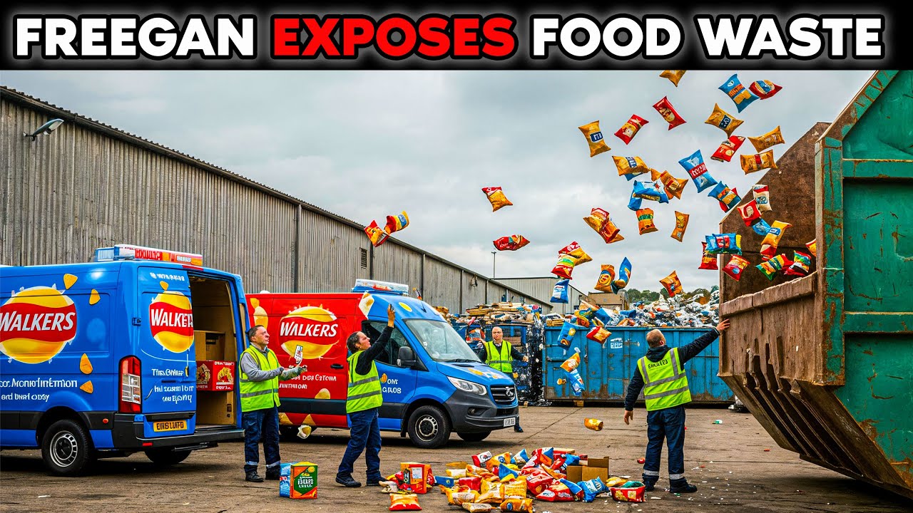 FREEGAN LIVING OFF FOOD WASTE BY DUMPSTER DIVING IN THE UK
