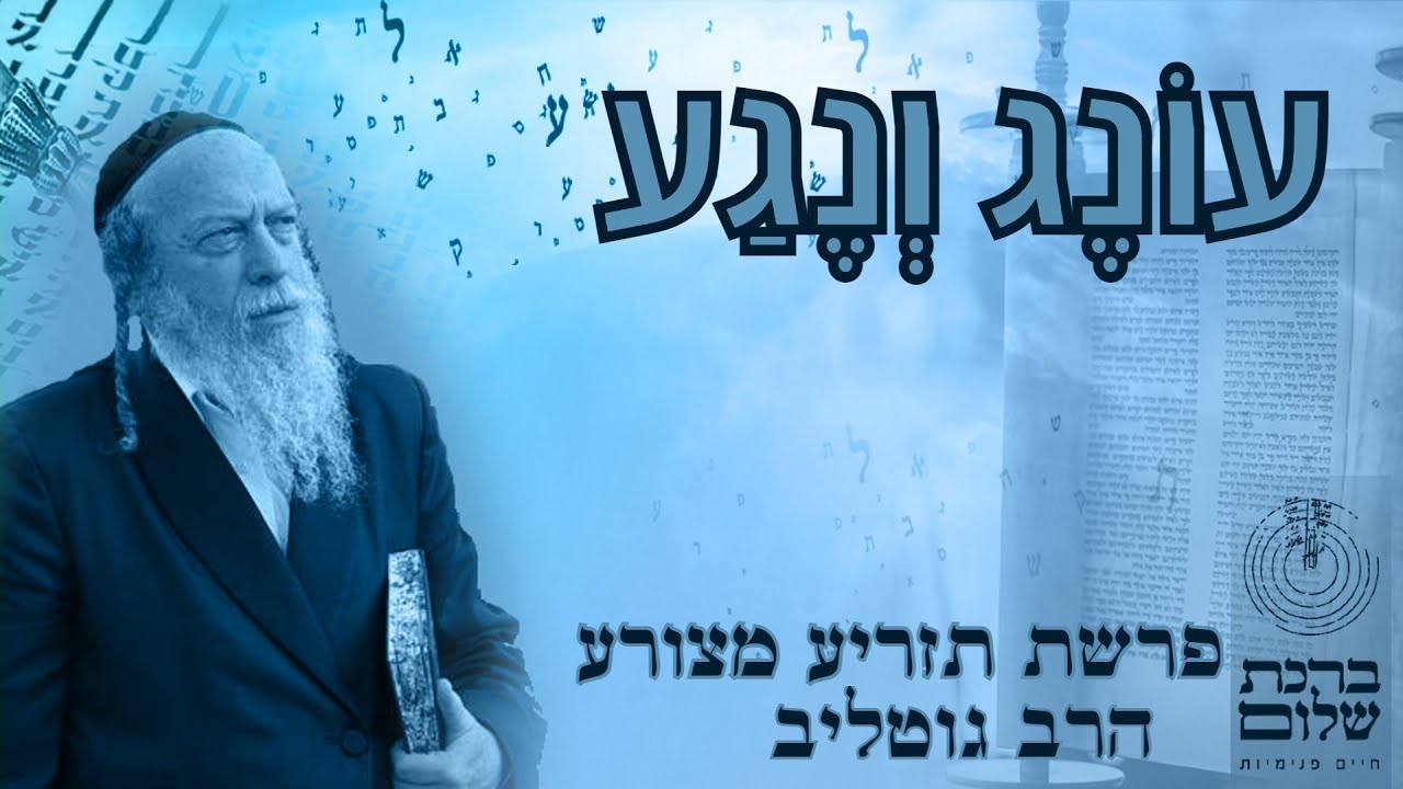 עונג ונגע צרעת - פנימיות פרשת תזריע מצורע - הרב גוטליב