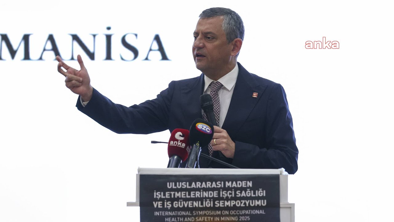 Özgür Özel, Maden İşletmelerinde İşçi Sağlığı ve İş Güvenliği Sempozyumu'na katıldı