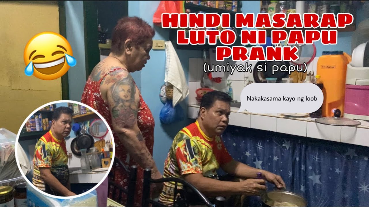 HINDI MASARAP LUTO NI PAPU PRANK (umiyak si papu)