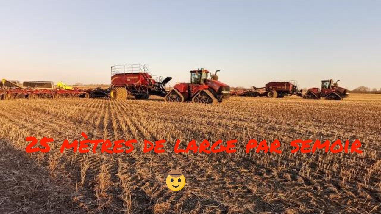 2000 HA DE COLZA A SEME// semis 2022 dans des conditions humides gros équipement