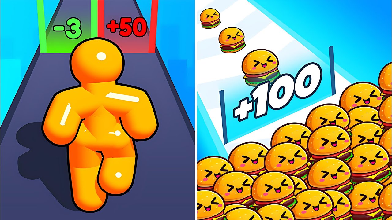 Tall Man Run 🆚Food Run MAX Levels Walkthrough Mobile Android IOS Gameplay 