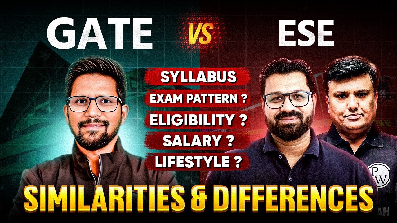 GATE vs ESE IRMS | Similarities & Differences | GATE and ESE Preparation Strategy