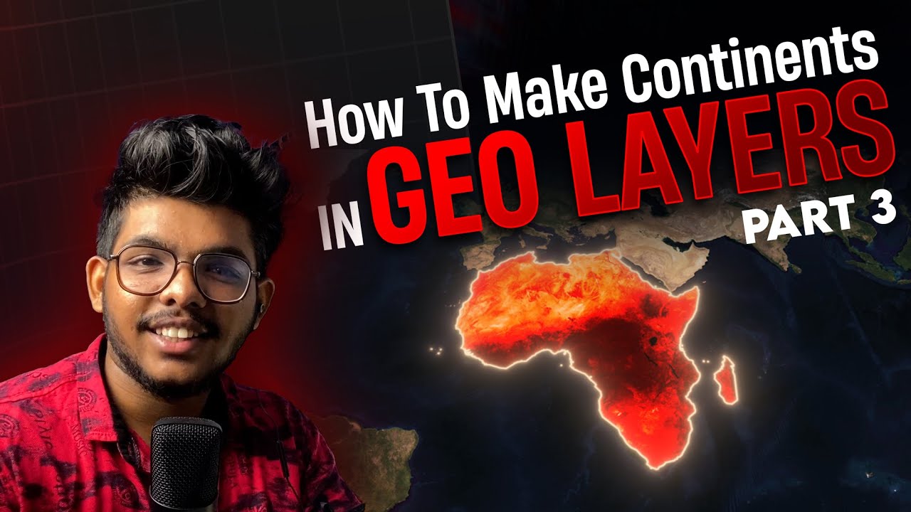 How to make Maps in geo layers | How to make continents | After Effects | Part 3