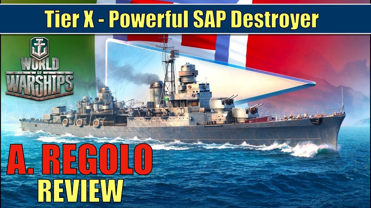 Attilio Regolo Review | Powerful SAP Destroyer #worldofwarships #attilioregolo