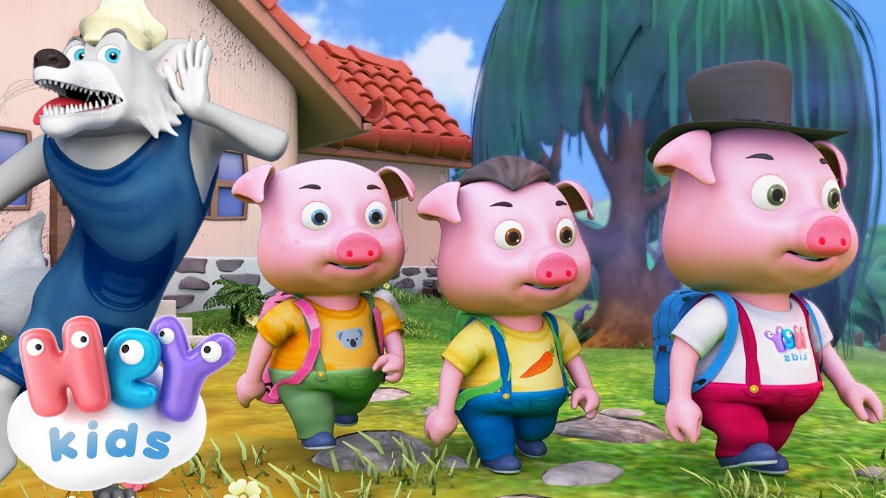 Tri Praseta crtani na Srpskom 🐷 Bajke za decu - HeyKids